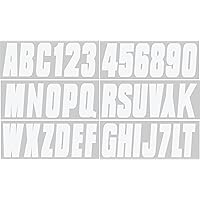 Hardline Products Series 350 Factory Matched 3-Inch Boat & PWC Registration Number Kit, Solid White