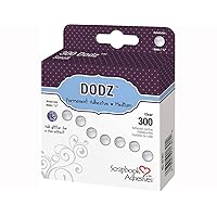 Scrapbook Adhesives by 3L Permanent Dodz, Medium, 1/3-Inch, 300/Pack, Clear