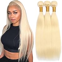 Honey Blonde Bundles Human Hair 613 Straight Bundles 22 24 26 Inch Unprocessed Brazilian Virgin Remy Hair 3 Bundles for Black Women