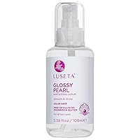 Luseta Glossy Pearl Hair Shining Serum for Smoothing and Nourishing Frizzy Hair with Pearl Extract, Awakening shine for Dull hair Serum 3.38 oz