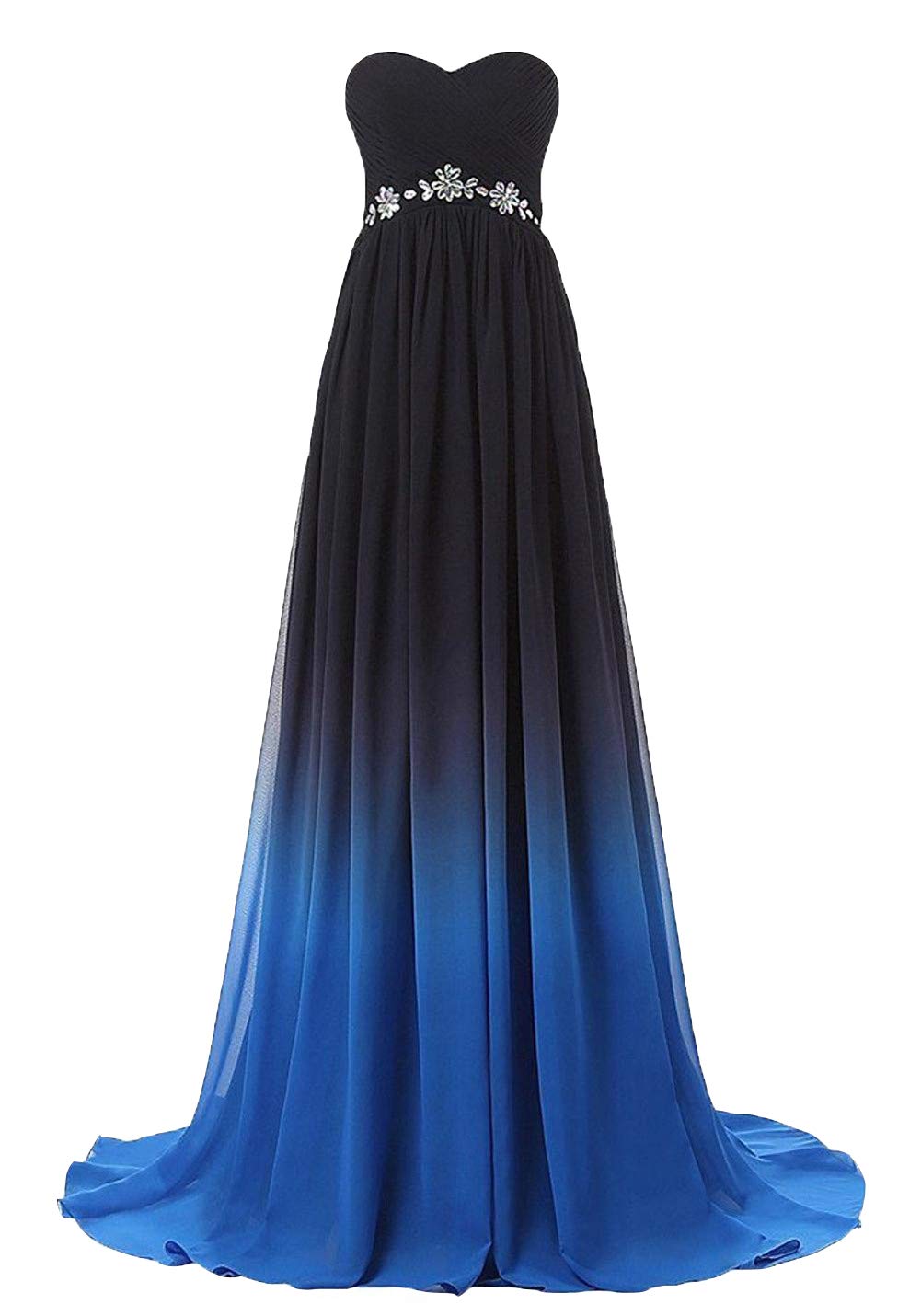 Ai Maria Women's Gradient Prom Dress Formal Evening Gowns Chiffon Long Prom Party Dresses