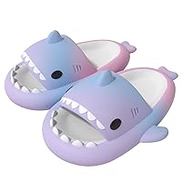 ChayChax Boys Girl Cloud Shark Slides Non-Slip Novelty Open Toe Sandals Extremely Comfy Cushioned Thick Sole Cute Cartoon Shower Slippers Indoor & Outdoor