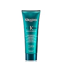 Kerastase Resistance Bain Therapiste Shampoo | Repairing Gel Shampoo | Soothing Texture for Itchy Scalp | Heat Protectant | With Protein for Weak Hair | For Over-Processed and Damaged Hair | 8.5 Fl Oz