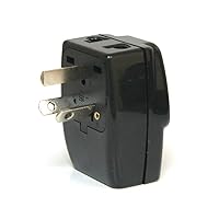 TRIADAPT Type I 3-Outlet Travel Adapter Plug for Australia, New Zealand