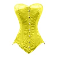 luvsecretlingerie Heavy Duty 26 Double Steel Boned Waist Training Satin Normal Torso Overbust Shaper Corset #8151-OT-SA