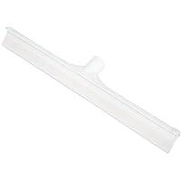 SPARTA 3656702 Plastic Floor Squeegee, Shower Squeegee, Heavy Duty Squeegee With Rubber Blade For Windows, Glass, Shower Doors, Floors, Windshields, 20 Inches, White, (Pack of 6)