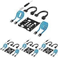 SABRENT 3.5 Inch to x2 SSD / 2.5 Inch Internal Hard Drive Mounting Kit [SATA and Power Cables Included] (BK-HDCC) (Pack of 4)