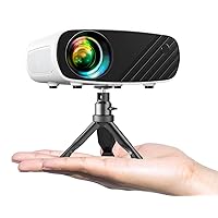 Mini Projector for iPhone, ELEPHAS 2024 Upgraded 1080P HD Projector, 8000L Portable Projector with Tripod and Carry Bag, Movie Projector Compatible with Android/iOS/Windows/TV Stick/HDMI/USB