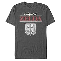 Nintendo Zelda Men's Tops Short Sleeve Tee Shirt Charcoal Heather