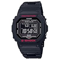 Casio G-Shock GW-B5600HR-1DR Resin Band Digital Watch for Men - Black and Red, Black, Strap, Black, strap