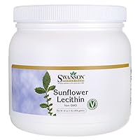 Swanson Sunflower Lecithin Powder Non-GMO 16 Ounce