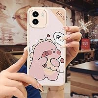 Lulumi-Phone Case for Xiaomi Redmi A1 4G/A2 4G, Cartoon Imitation Leather Youth Waterproof Texture Cute Back Cover Heat Dissipation Luxurious Dirt-Resistant Advanced Silica Gel