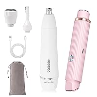 Nose Hair Trimmer for Women, All-in-1 Electric Hair Removal for Face and Body Armpit Bikini Leg Precision Trimmer for Nose Ear Eyebrow Peach-Fuzz Lips Chin
