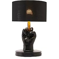 Middle Finger Novelty Lamp - Sculpture for Home, Office, Desk, and More - FCK You Bedside Night Light for Desk Decoration Trophy - Home Decor - Novelty Gag Gifts for Adults, 18.9