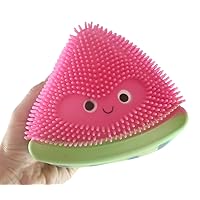 1 Watermelon Puffer Fruit Air- Filled Squeeze Stress Balls with Faces - Sensory, Stress, Fidget Toy - Pineapple, Strawberry, Orange, Watermelon, Apple, Grapes (1 Watermelon)