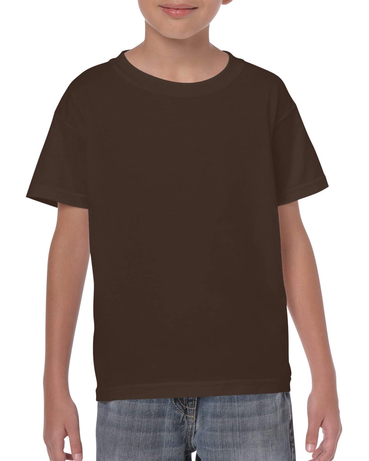 Gildan Boy's Cotton Crew Neck Tee Shirt