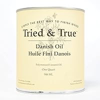 Danish Oil – Quart – All Natural, All Purpose Finish for Wood, Metal, Food Safe, Solvent Free, VOC Free, Non Toxic Wood Finish, Polymerized Linseed Oil, Stand Oil