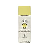 Sun Bum Revitalizing Protect and Repair Hair Oil | UV Protecting, Vegan and Cruelty Free | Enriched with Jojoba Oil | 1.5 Fl Oz
