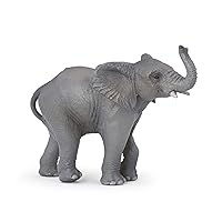 Papo -Hand-Painted - Figurine -Wild Animal Kingdom - Young Elephant -50225 -Collectible - for Children - Suitable for Boys and Girls- from 3 Years Old