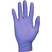 The Safety Zone GNPR-XL-1M Powder Free Blue Nitrile Gloves, Size XL, Case of 1,000