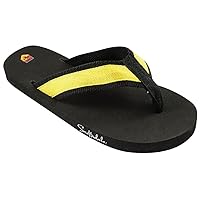 CMC Scottsdale- Ladies Flip Flops Black w/Yellow