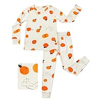 Bamboo Viscose Baby Boys Girls Pajama Sets 2-8Y Toddler Kids Softness Two Piece Long-Sleeve Snug fit Sleepwear Pjs Jammies