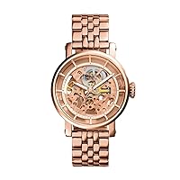 Fossil Women's ME3065 Original Boyfriend Automatic Rose Tone Stainless Steel Watch with Link Bracelet