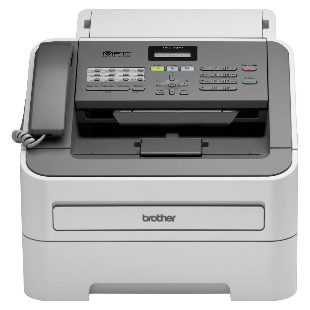 Brother Printer MFC7240 Monochrome Printer with Scanner, Copier and Fax,Grey, 12.2