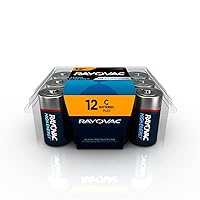 Rayovac C Batteries, C Cell Battery, 12 Count