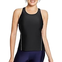BALEAF Women's Tankini Tops Only with Bra Support Athletic High Neck Modest Swimsuits
