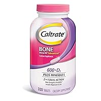Caltrate 600+D3 (320 Count) Calcium and Vitamin D Supplement Tablet (320) IIIiii
