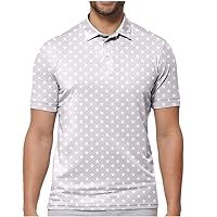 Mens Golf Shirt Moisture Wicking Quick-Dry Performance Polo Shirts for Men