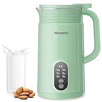 Automatic Nut Milk Maker, 20 oz Homemade Almond, Oat, Soy, Plant-Based Milk and Dairy Free Beverages, Almond Milk Maker with Delay Start/Keep Warm/Boil, Soy Milk Maker with Nut Milk Bag, Green