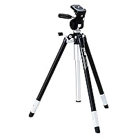 SLIK Master Classic Tripod with 2-Way, Pan-and-Tilt Head, for Mirrorless/DSLR Sony Nikon Canon Fuji Cameras and More - Black (616-725)