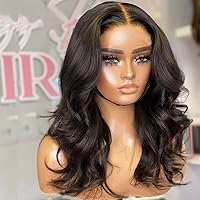 180 Density Body Wave HD Transparent Lace Front Wigs Human Hair Body Wave 13X13 Lace Front Wig For Woman Pre plucked Deep Part Natural Hairline Bleached Knots Glueless Brazilian Remy Hair