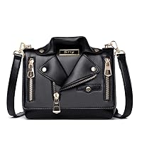 Women Satchel Chain Strap Shoulder Bag Leather Crossbody Handbags Ladies Evening Clutch Purse Unique Cute Jacket Bag