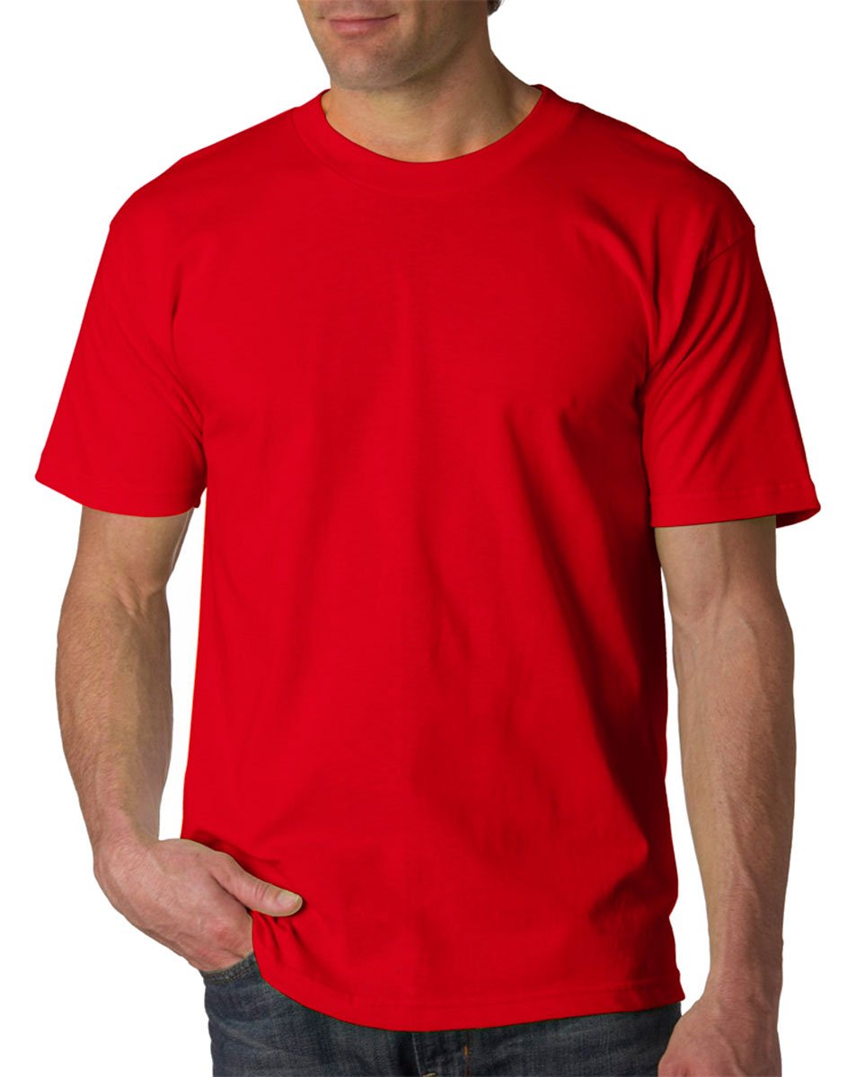 Bayside Apparel Mens 6.1 oz. Basic T-Shirt(BA5100)-Charcoal-M