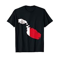 Flag map of Malta T-Shirt