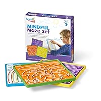 hand2mind Mindful Maze Boards, Learn Breathing Patterns, Mindfulness for Kids Anxiety Relief, Tactile Sensory Toys, Play Therapy Toys, Social Emotional Learning Activities, Calm Down Corner Supplies