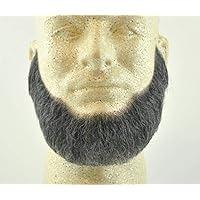 Full Character Beard DARK GREY - 100% Human Hair - no. 2024 - Spirit Gum Included - REALISTIC! Perfect for Theater and Stage - Reusable!