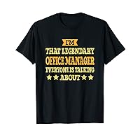 Office Manager Job Title Employee Worker Office Manager T-Shirt