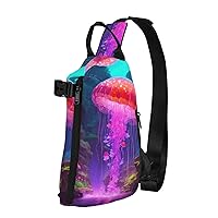 Cute Corgi Print Unisex Tactical Shoulder Crossbody Backpack Cross Bag Adjustable Sling Bag