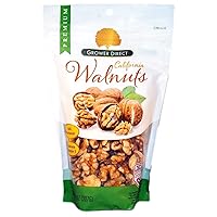 Growers Direct Natural Premium California Shelled Walnuts - Healthy Snacks - Gluten Free Nuts - Omega 3 - Heart Healthy - Nuts - Farm Fresh Nuts Walnuts - 8oz Bag