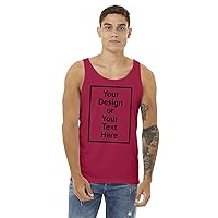 Custom Tank Top Men Women Personalized Shirt Sleeveless Design Your Own Image Text Photo Front/Back Print