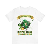 Crypto Bitcoin Day Trading St. Patrick's Day T-Shirt for Men and Women, Crypto Trading Team Black