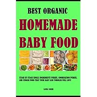 Best Organic Homemade Baby Food: Stage By Stage Single Ingredients Purees, Combination Purees, And Finger Food That Your Baby And Toddler Will Love