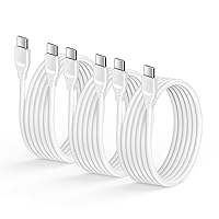 Samsung Charging Cable for Galaxy S24 A15 A14 A54 5G Z Flip 5 Z Fold 5/S23 Ultra/S22/S21/S20/S10, 3Pack 60W 6ft USB C to USB C Charging Cable for iPhone 15/Plus/15 Pro/Pro Max, Pixel 8/7 Pro/7a/6/6a