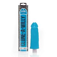 Silicone Penis Casting Kit For Unisex - Glow In the Dark Blue