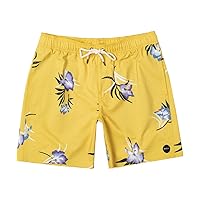 RVCA Mens Elastic Waist Swim Trunk