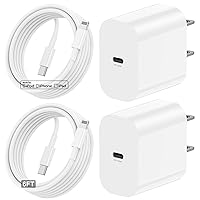 20W Rapid USB C Wall Super Fast Chargers Block/Power Plug with 6Ft Type C to Lightning Cable [Apple MFi Certified] for iPhone 14 13 12 11Pro Max iPad